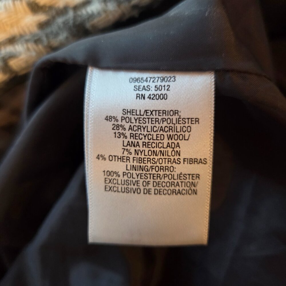 Vintage Houndstooth Peacoat - Picture 5 of 6